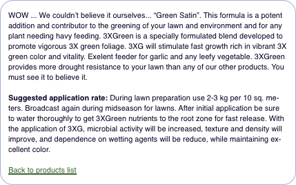  WOW ... We couldn’t believe it ourselves... “Green Satin”. Thi